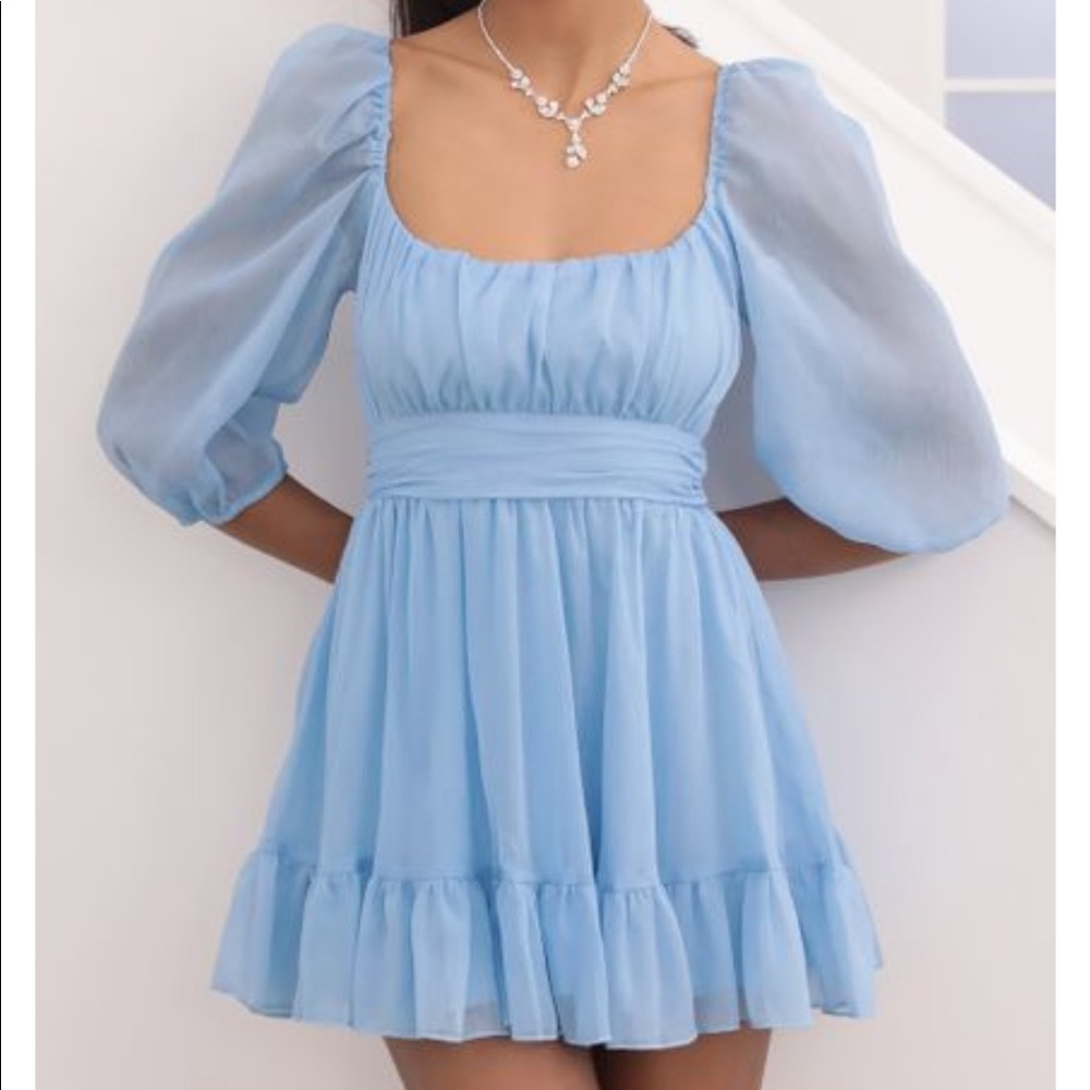 ISO NEIA RUFFLE DRESS - Picture 2 of 3